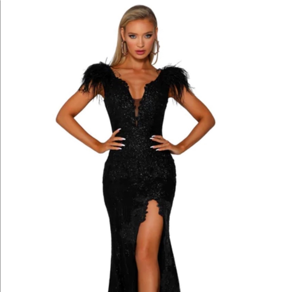 Rare! Very Sparkly Portia & Scarlett PS6072 Size 4 black